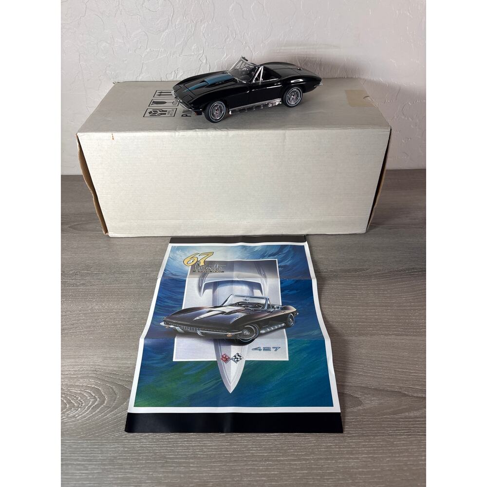 Franklin Mint 1967 Chevrolet Corvette Sting Ray-‎ Includes COA- EUC